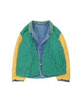 画像をギャラリービューアに読み込む, 80'S "CLOSED MARITHE FRANCOIS GIRBAUD" QUILTED REVERSIBLE DENIM JACKET