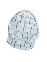 画像をギャラリービューアに読み込む, 90's "ARMANI JEANS" COTTON CHECK SHIRT