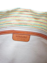 画像をギャラリービューアに読み込む, 90's "MISSONI" STRIPED CANVAS ONE SHOULDER BAG