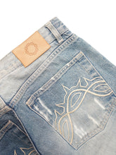 画像をギャラリービューアに読み込む, 00's "GSUS" THORN STITCH DENIM PANTS