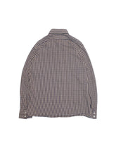 Load image into Gallery viewer, 60-70'S UNKNOWN COTTON POLY KNIT HOUND TOOTH SHIRT