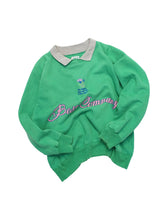 画像をギャラリービューアに読み込む, 80'S "Best Company" FROWER EMBROIDERY COLLARED SWEATSHIRT