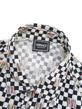Load image into Gallery viewer, 90's "VERSACE JEAN COUTURE" DRAWING CHECK PRINT SHIRT