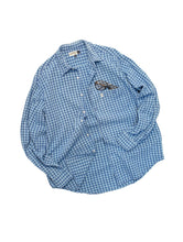画像をギャラリービューアに読み込む, 90'S "ESPRIT" LINEN COTTON CHECK SHIRT