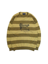 画像をギャラリービューアに読み込む, 90'S "VICINO" BORDER MEXICAN PRINT COTTON KNIT