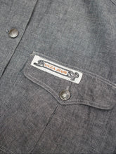 Load image into Gallery viewer, 90's "KRIZIA JEANS" CROPPED CHAMBRAY TRUCKER JACKET