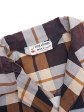 画像をギャラリービューアに読み込む, 50'S "CLUB LOUNGE BY WELDON" CHECK PATTERN COTTON ROOM SHIRT