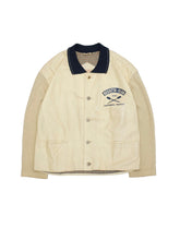 画像をギャラリービューアに読み込む, 80'S "CHEVIGNON" KNIT SWITCHING SLEEVE LEATHER JACKET