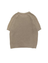 画像をギャラリービューアに読み込む, 90's "EDDIE BAUER" COTTON CABLE S/S KNIT