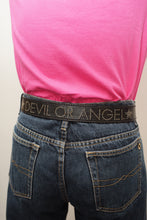 Load image into Gallery viewer, 00'S "ICEBERG" DEVIL OR ANGEL LEATHER STUDS BELT