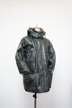 画像をギャラリービューアに読み込む, 80-90'S "SAN FRANCISCO STORY" HOODED KNIT COLLAR LEATHER COAT