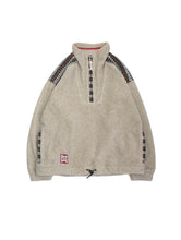 画像をギャラリービューアに読み込む, 80-90'S "THINK PINK" POWWOW EMBROIDERED HALF ZIP FLEECE