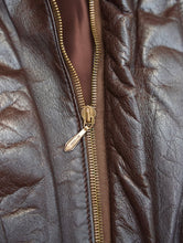 Load image into Gallery viewer, 80'S UNKNOWN PUFFER LEATHER JACKET MADE IN EUROPE