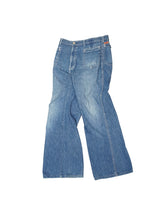 画像をギャラリービューアに読み込む, 60-70's UNKNOWN WHITE STITCH WIDE FLARE DENIM