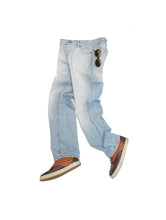Load image into Gallery viewer, 00'S "FAKE LONDON GENIUS"DISTRESSED DENIM JEANS