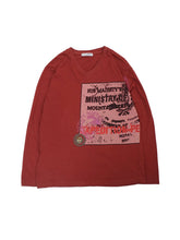 画像をギャラリービューアに読み込む, 00'S "DOLCE&GABBANA" DEPARTURE STAMP DESIGN V-NECK L/S TEE