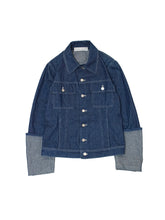 Load image into Gallery viewer, 90&#39;S~00&#39;S &quot;FRANKIE MORELLO&quot; ROLL UP DENIM JACKET
