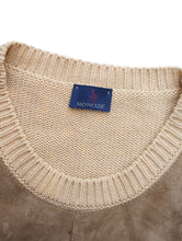 画像をギャラリービューアに読み込む, 90&#39;S &quot;MONCLER&quot; SUEDE SWITCHING KNIT VEST
