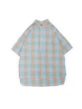 Load image into Gallery viewer, 60&#39;S &quot;PARTS OF CITY&quot; CHECK PATTERN S/S PULL-OVER BD SHIRT
