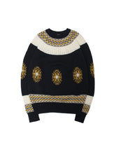 画像をギャラリービューアに読み込む, 80&#39;S &quot;PAUSE&quot; ETHNIC JACQUARD  KNIT SWEATER
