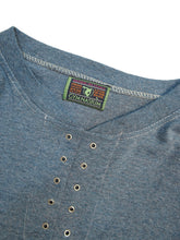 画像をギャラリービューアに読み込む, 80~90'S "GYMNASIUM" CLOSED LACE UP 3/4 SLEEVE TEE

