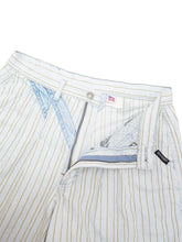 Load image into Gallery viewer, 90&#39;S &quot;ROCKY MOUNTAIN CLOTHING CO.&quot; SWITCHING DESIGN STRIPE DENIM SHORTS
