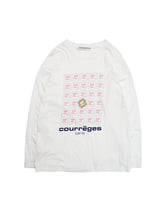 画像をギャラリービューアに読み込む, 90'S "COURREGES HOMME" LOGO PRINT L/S TEE
