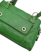 画像をギャラリービューアに読み込む, 00&#39;S &quot;BARNEYS NEWYORK&quot; GREEN LEATHER ONE SHOULDER BAG
