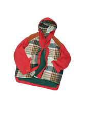 Load image into Gallery viewer, 80&#39;S &quot;THINK PINK&quot; FABRIC SWITCHING QUILTING  HOODED JACKET
