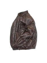 Load image into Gallery viewer, 80&#39;S UNKNOWN PUFFER LEATHER JACKET MADE IN EUROPE
