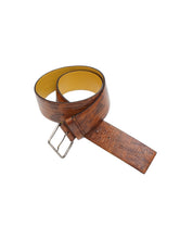 画像をギャラリービューアに読み込む, 00'S "MIU MIU" ARIGATOR EMBOSSED LEATHER BELT
