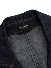 Load image into Gallery viewer, 2002SS &quot;MIU MIU&quot; DRAPING DENIM JACKET
