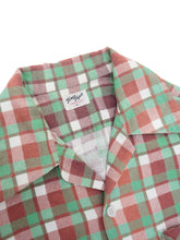 Load image into Gallery viewer, 40&#39;S &quot;TOWN TOPIC&quot; OPEN COLLAR PRINT FLANNEL SHIRT
