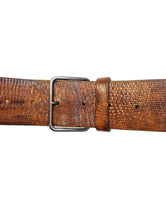 画像をギャラリービューアに読み込む, 00'S "MIU MIU" ARIGATOR EMBOSSED LEATHER BELT
