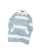 Load image into Gallery viewer, 90&#39;S &quot;ERMENEGILDO ZEGNA&quot; STRIPE LONG SLEEVE POLO SHIRT
