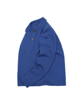 画像をギャラリービューアに読み込む, 80〜90'S "HERMES" CASHMERE COLLARED KNIT SWEATER
