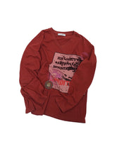 Load image into Gallery viewer, 00&#39;S &quot;DOLCE&amp;GABBANA&quot; DEPARTURE STAMP DESIGN V-NECK L/S TEE
