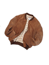 画像をギャラリービューアに読み込む, 80~90&#39;S &quot;ERIKSON&#39;S&quot; SUEDE BOMBER JACKET MADE IN FRANCE
