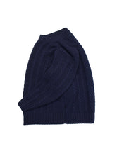 画像をギャラリービューアに読み込む, 90'S "VALENTINO UOMO" CABLE STRIPE COTTON RAYON KNIT
