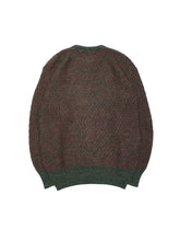 画像をギャラリービューアに読み込む, 90&#39;S ITALIAN MOSS STITCH CROCHET KNIT SWEATHER
