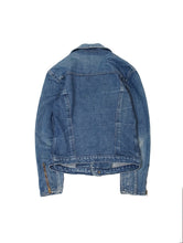 Load image into Gallery viewer, 60〜70&#39;S UNKNOWN EURO HAND MADE DENIM DOUBLE RIDERS JACKET
