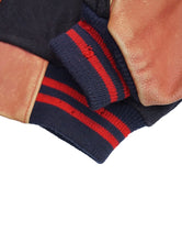 画像をギャラリービューアに読み込む, 80-90'S "BOZO" LEATHER SWITCHING COLLARED AWARD JACKET
