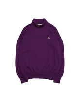 Load image into Gallery viewer, 80&#39;S &quot;LACOSTE&quot; HIGH NECK KNIT SWEATER MADE IN FRANCE
