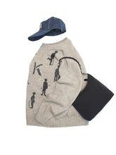 画像をギャラリービューアに読み込む, 90'S KRIZIAUOMO" MAN SILHOUETTE KNIT SWEATER BY MISS DEANNA
