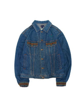 画像をギャラリービューアに読み込む, 80&#39;S &quot;SCHON by MILA SCHON&quot; LOGO EMBROIDERED DENIM JACKET
