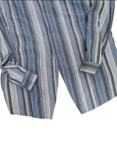 Load image into Gallery viewer, 90&#39;S &quot;MARITHE FRANCOIS GILBAUD&quot; LONG FRONT STRIPE DEFORMED SHIRT
