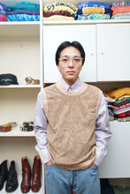 画像をギャラリービューアに読み込む, 90&#39;S &quot;MONCLER&quot; SUEDE SWITCHING KNIT VEST
