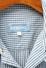 画像をギャラリービューアに読み込む, 90'S "ICEBERG" DONALD DUCK EMBROIDERED GINGHAM CHECK S/S SHIRT
