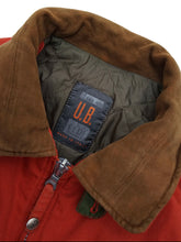 Load image into Gallery viewer, 00&#39;S &quot;U.BOAT&quot; DUCK FABRIC PADDED BIKER JACKET
