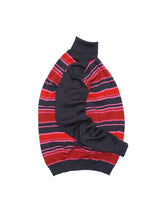 Load image into Gallery viewer, 00&#39;S &quot;D&amp;G&quot; MULTI STRIPE HIGH NECK KNIT SWEATER
